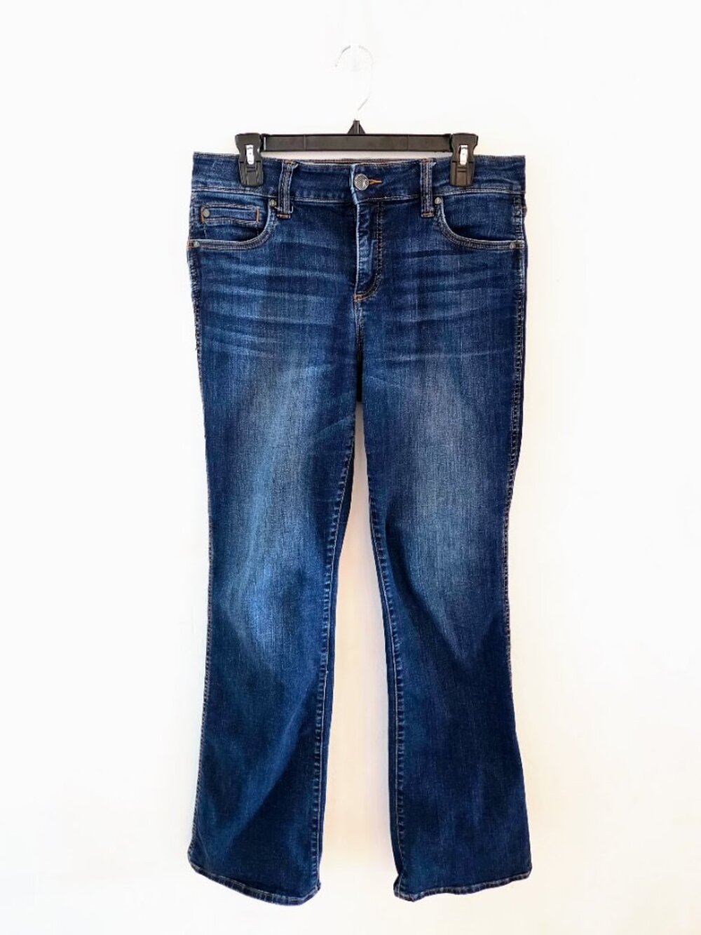 Kut from the Kloth Natalie High Rise Fab Ab Bootcut Jeans Blue Denim Size 8